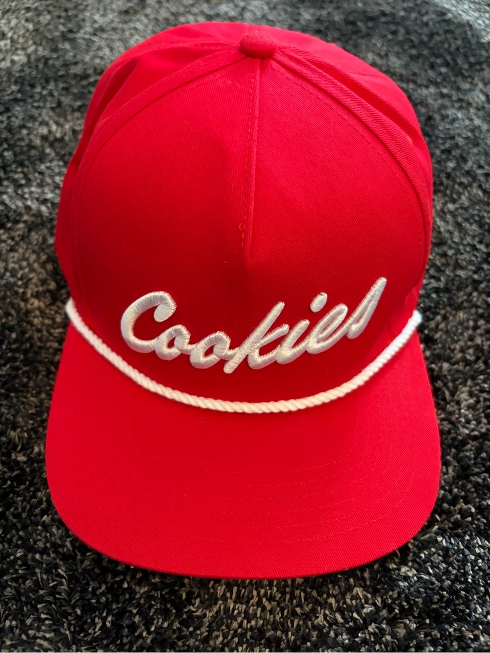 Cookies Cultivators Red/White 5 Panel Rope Snapback Hat OSFM
